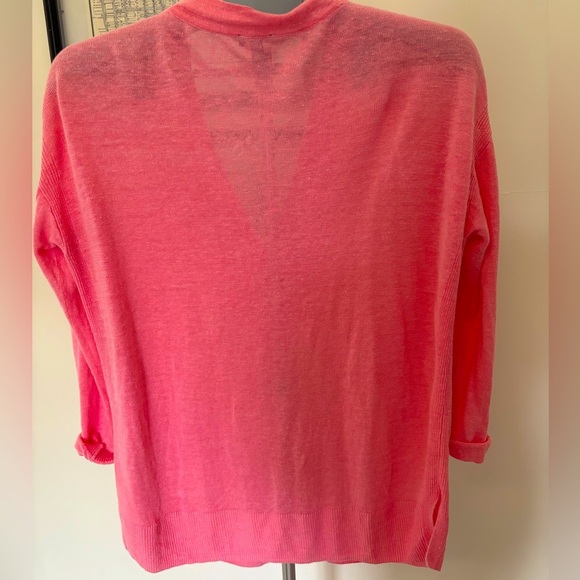 Talbots Linen Pink Beach Sweater, Size M - Picture 3 of 6